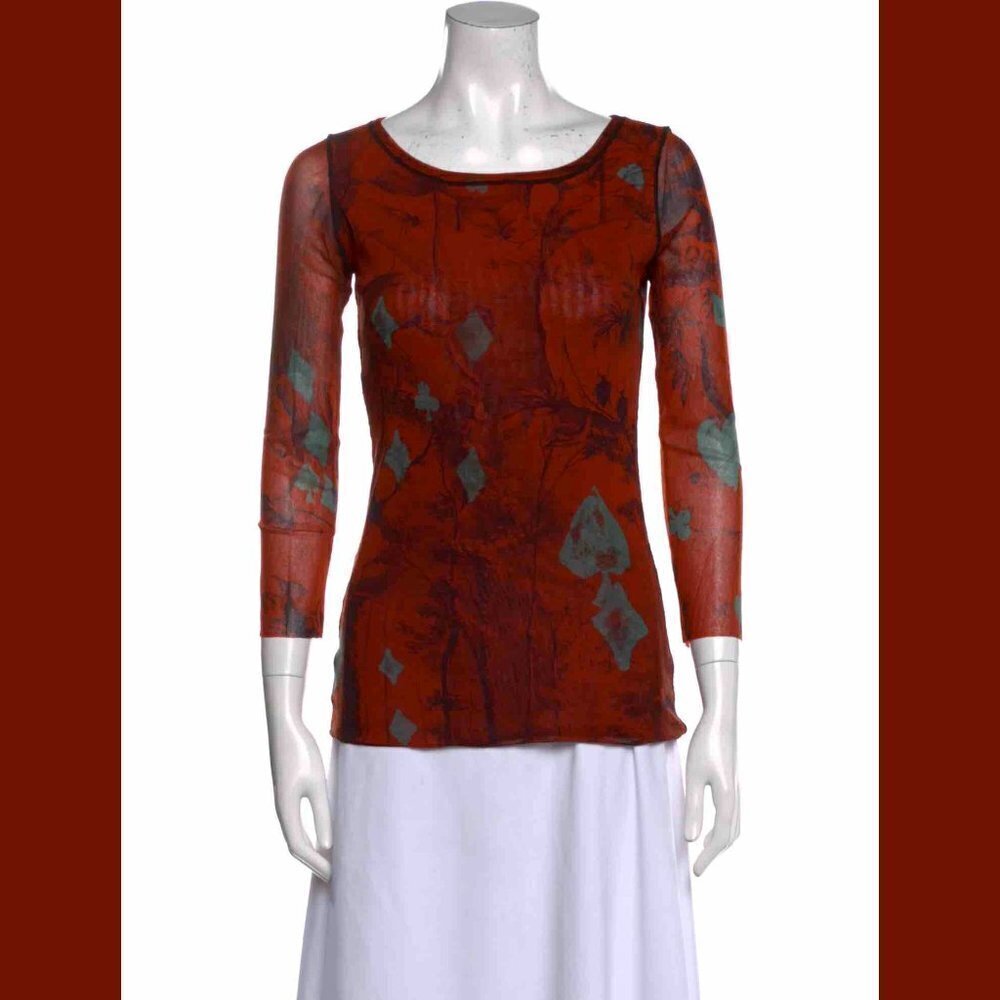 Jean Paul Gaultier Vintage Mesh Sheer Top L